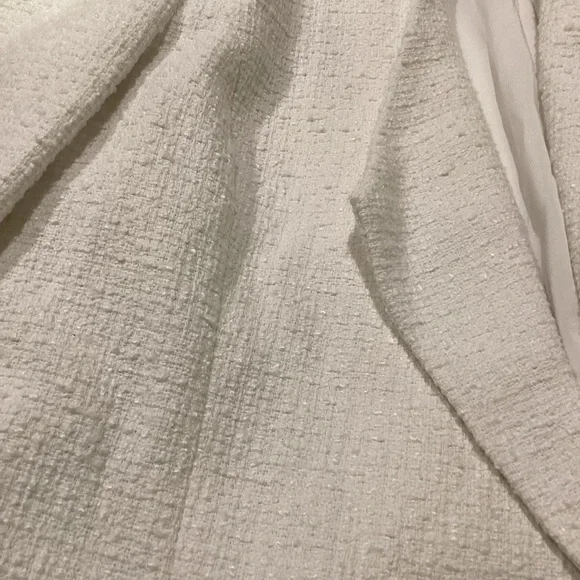 Express White Puff Shoulder Boucle Jacket - Picture 5 of 9